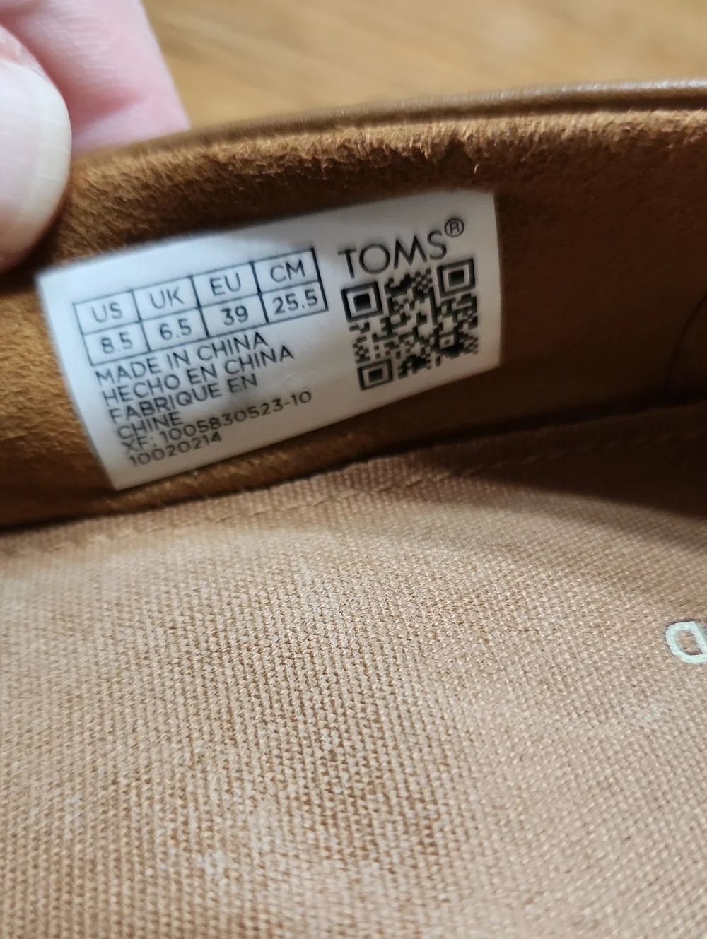Toms Tan Leather Penny Loafers Size 8.5